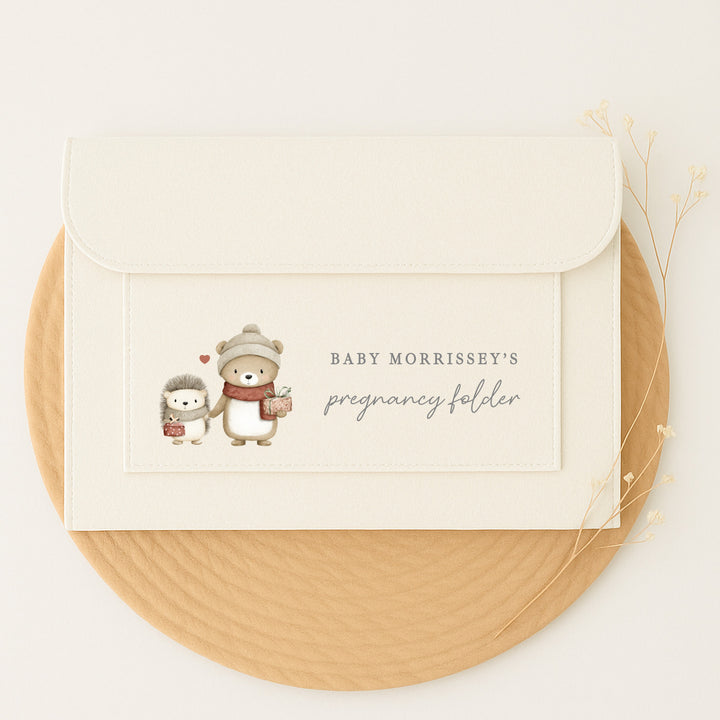 Personalised Hedgehog Maternity/Pregnancy Notes Folder