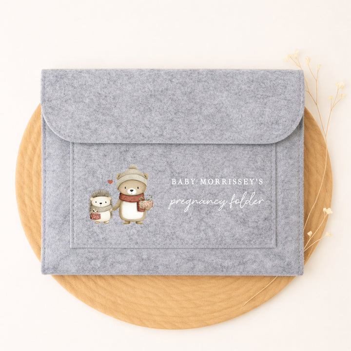 Personalised Hedgehog Maternity/Pregnancy Notes Folder