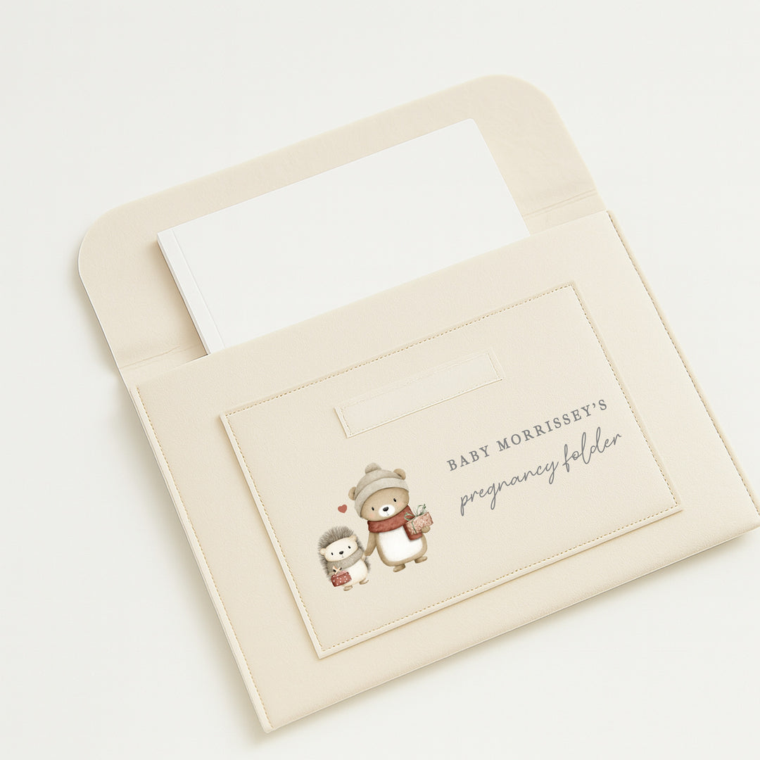 Personalised Hedgehog Maternity/Pregnancy Notes Folder