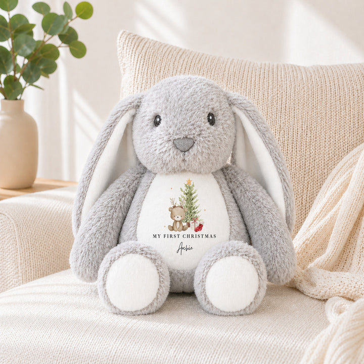 Personalised Bear Reindeer Tree My First Christmas Soft Toy