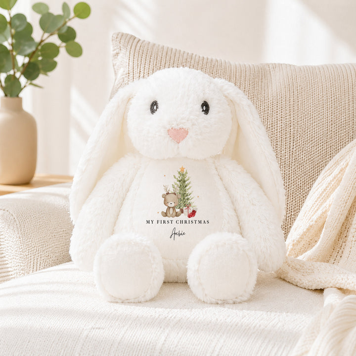 Personalised Bear Reindeer Tree My First Christmas Soft Toy