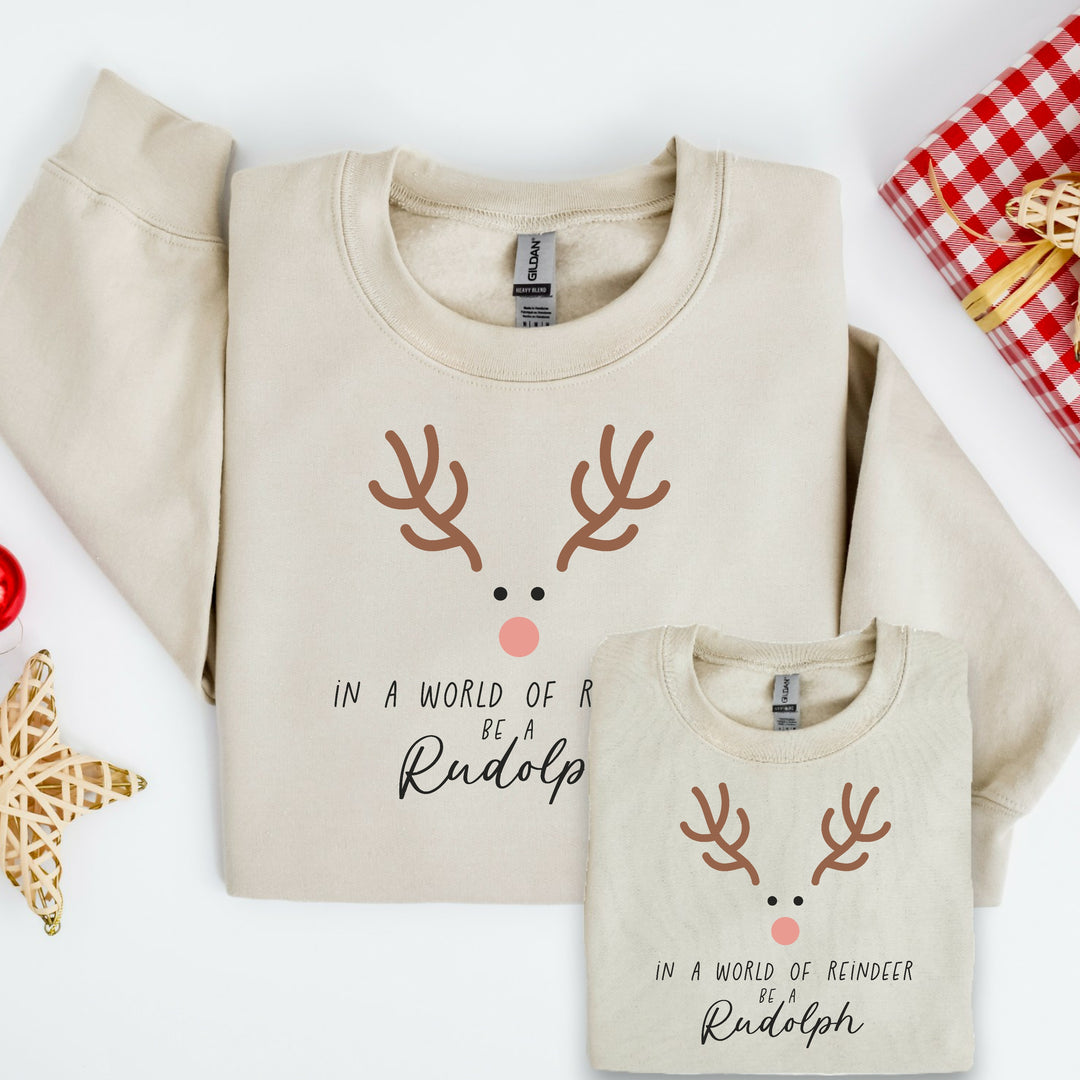 Be a Rudolph Christmas Sweatshirt/Babygrow