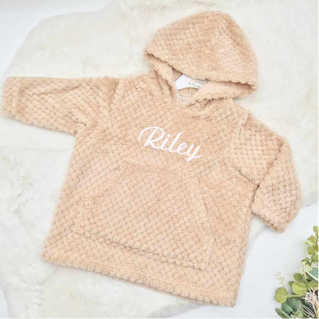 Personalised Embroidered Toddler Hooded Blanket
