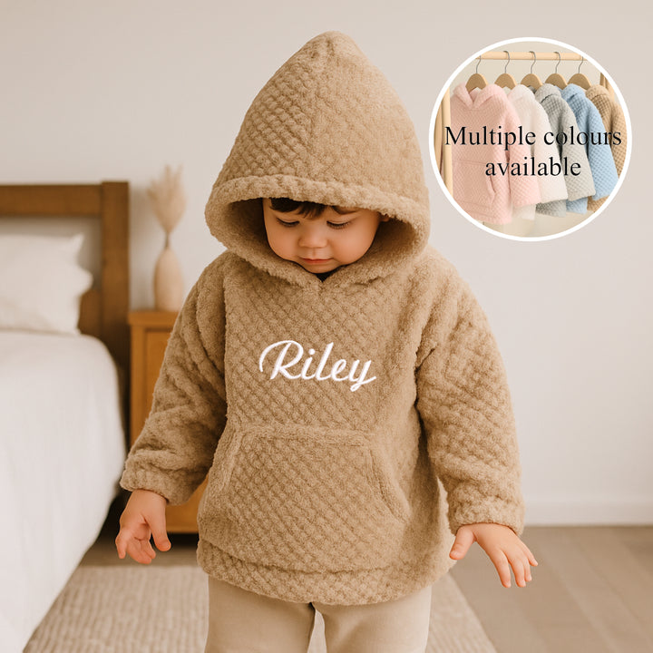 Personalised Embroidered Toddler Hooded Blanket