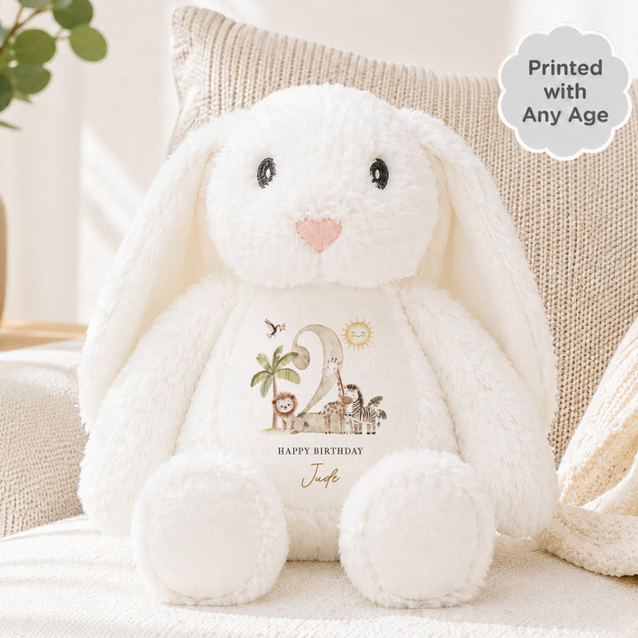 Personalised Beige Safari Any Age Birthday Teddy