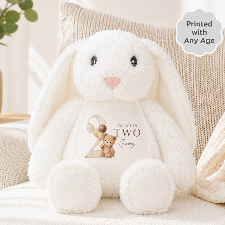 Personalised Beige Teddy Bear Any Age Birthday Teddy