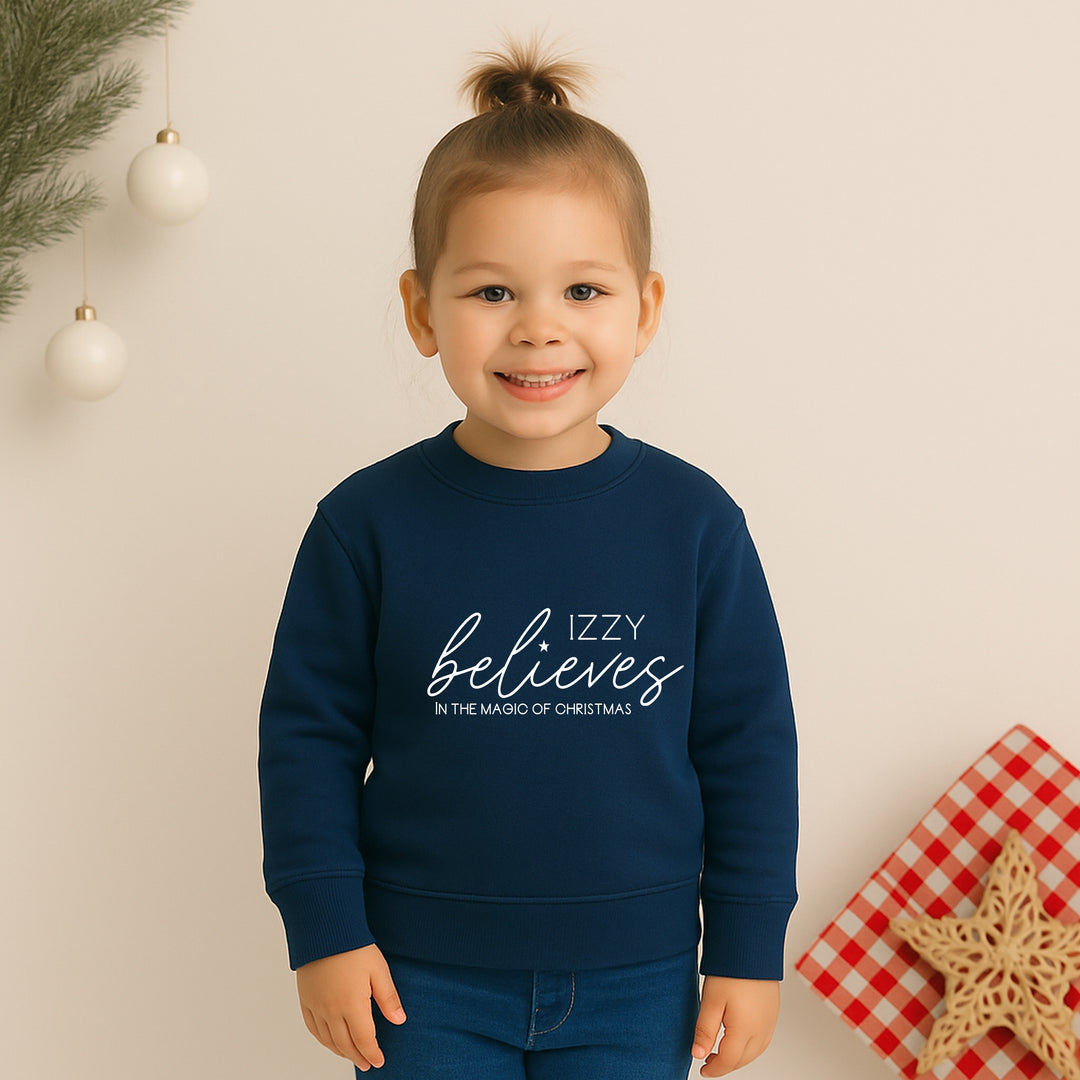 Personalised Magic Of Christmas Family Matching Sweatshirts