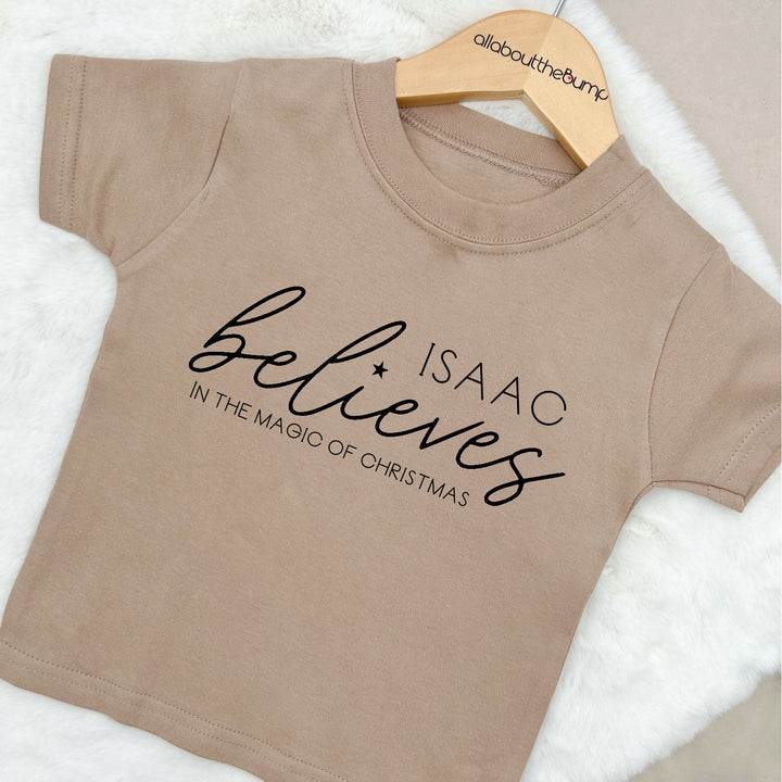 Personalised Name Believes Kids T-shirt