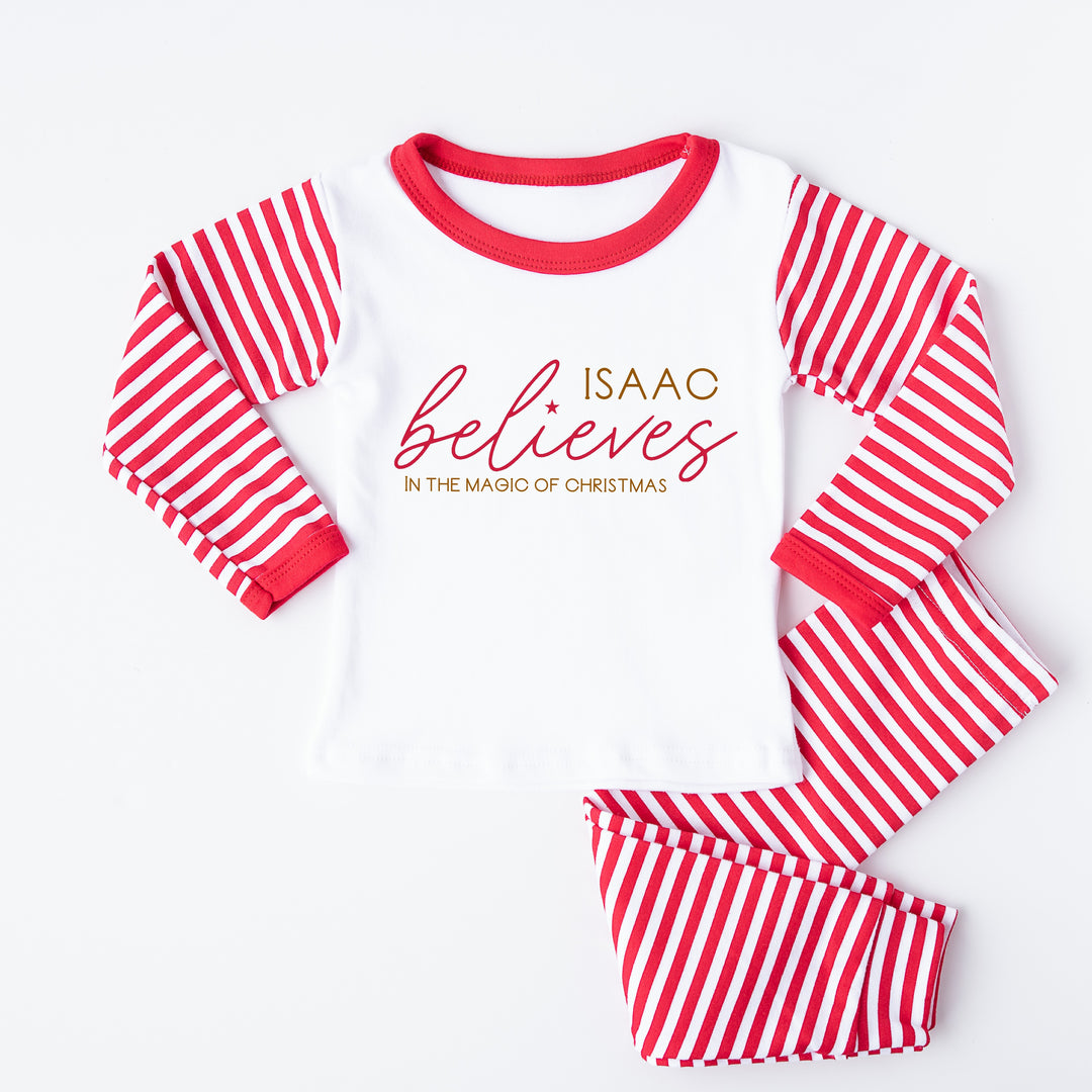 SALE Personalised Believes Christmas Pyjamas