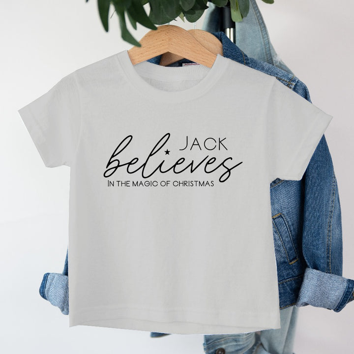 Personalised Name Believes Kids T-shirt