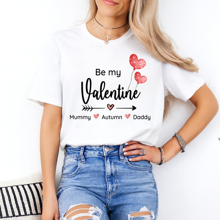 Personalised Be My Valentine Mum and Baby Matching