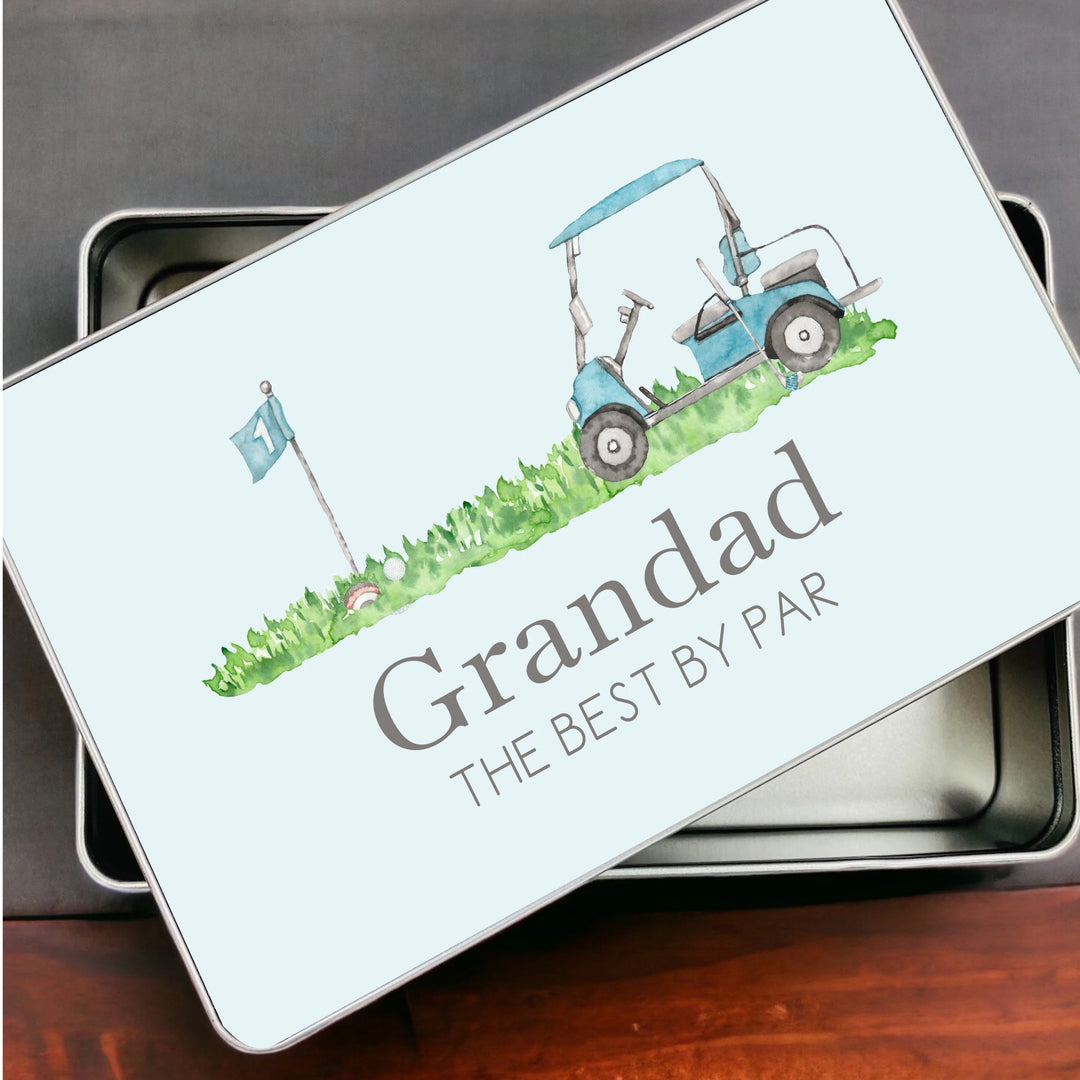 Personalised Best by Par Golf Tin