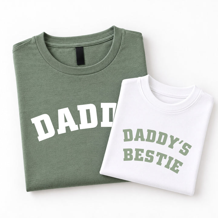 Daddys Bestie Green Matching Outfits