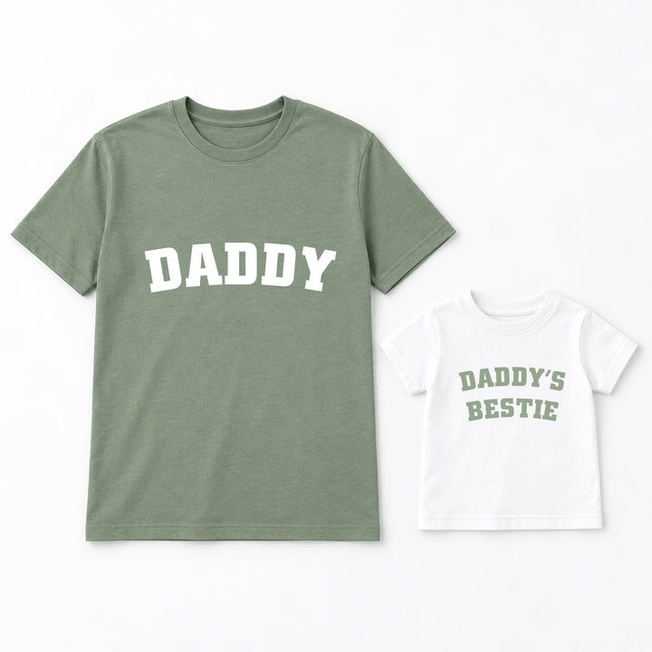 Daddys Bestie Green Matching Outfits