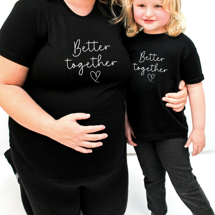 Better Together Matching Maternity T-shirt and Kid's Vest/T-shirt