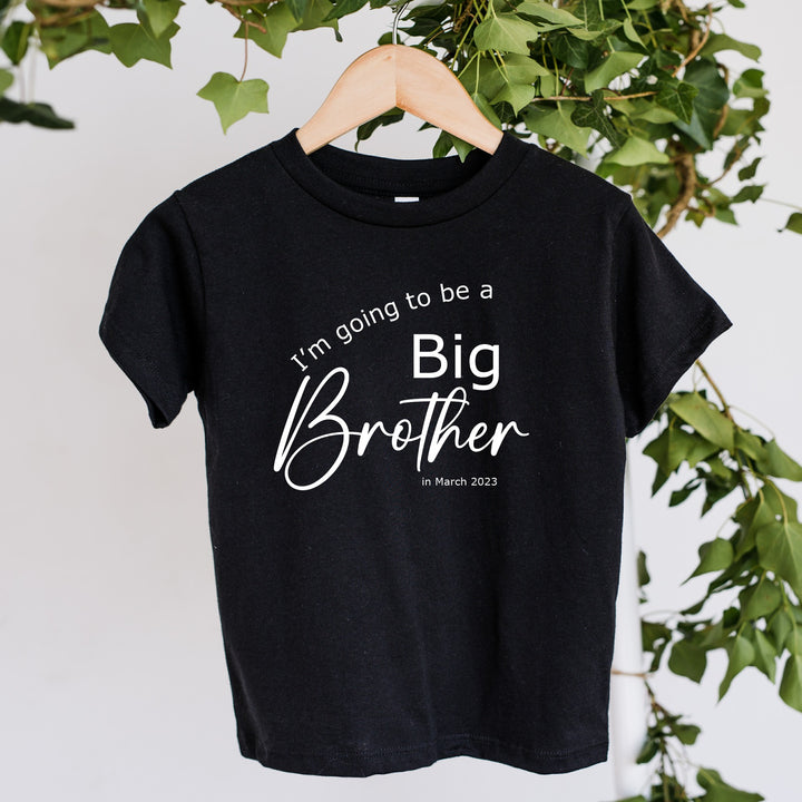 Personalised I'm Going To Be A Big Brother T-shirt