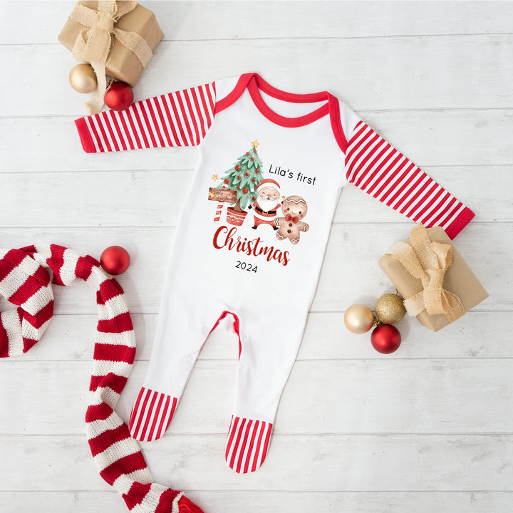 Personalised First Christmas Together Matching Babygrow/Pyjamas