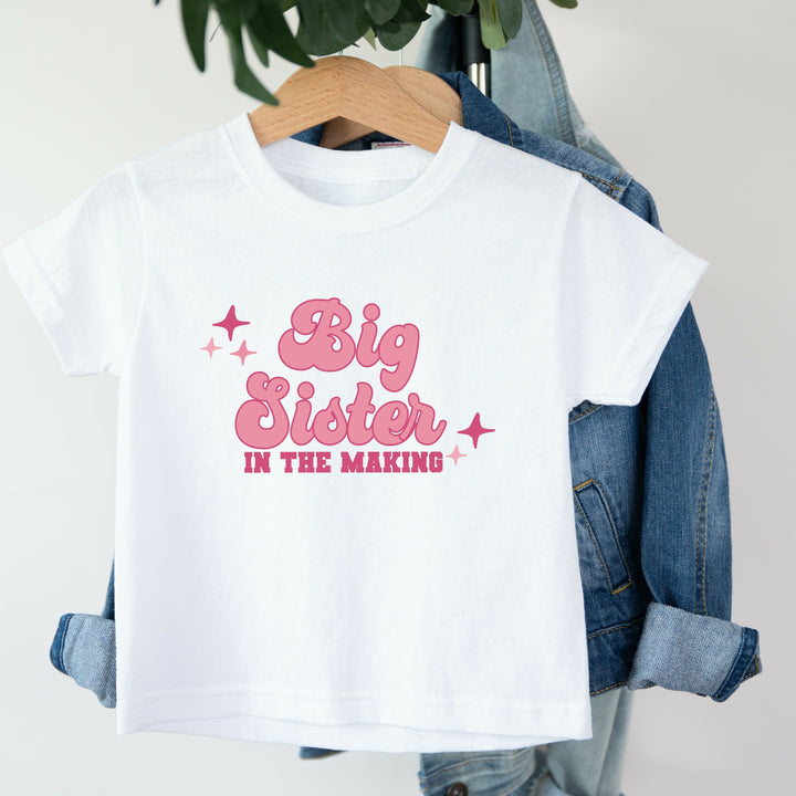 Personalised Big Sister In The Making Pink T-shirt