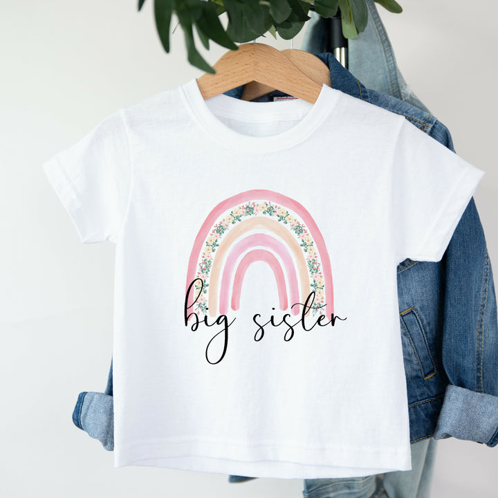 Personalised Big Sister Rainbow T-shirt