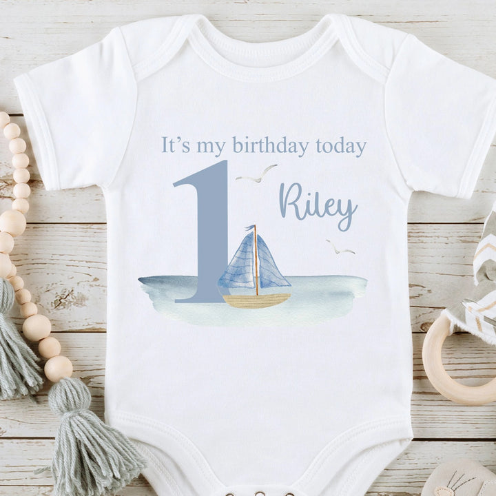 Personalised Sealife Boats Birthday Vest