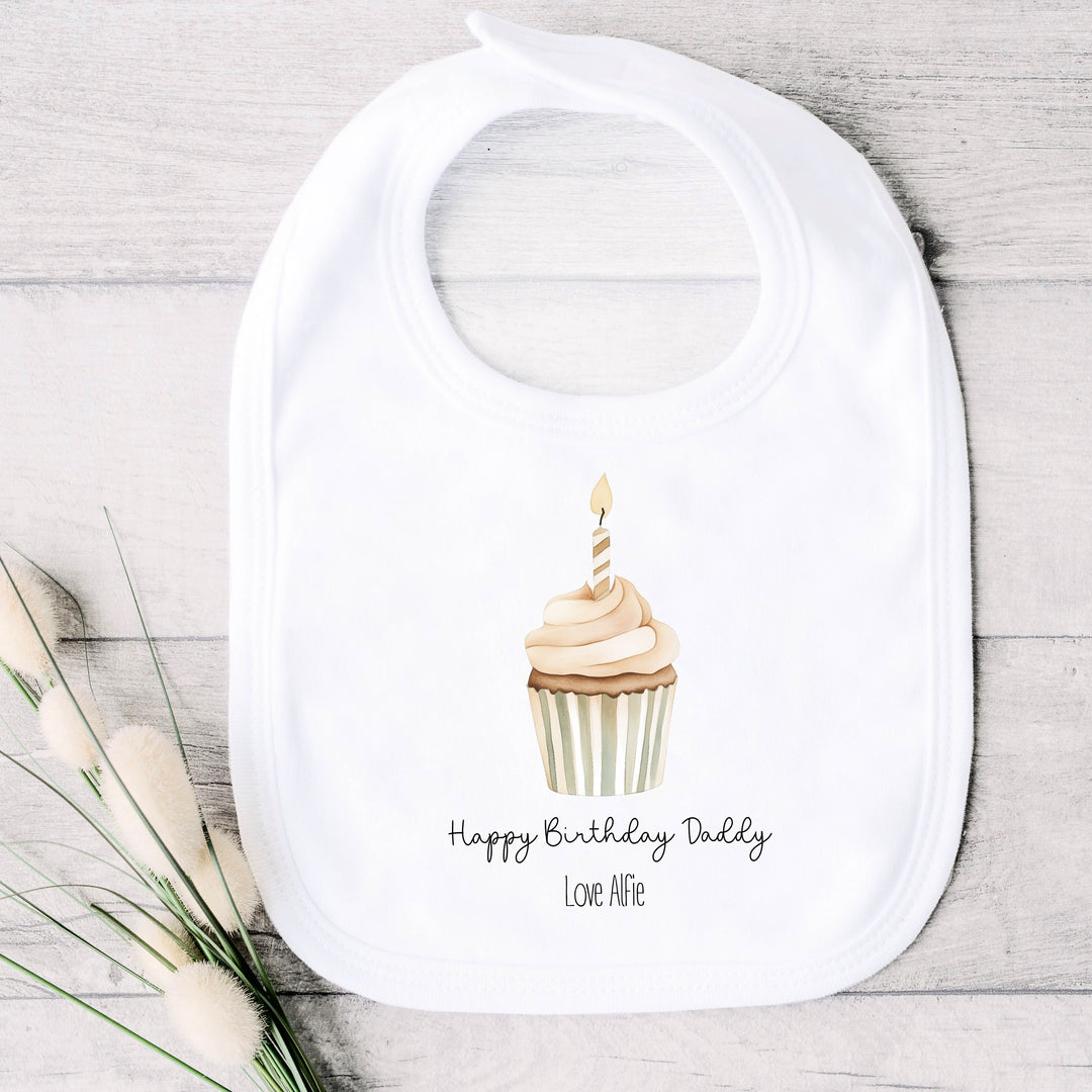 Personalised Cupcake Happy Birthday Babygrow/Vest