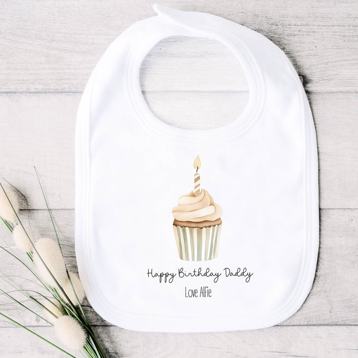 Personalised Cupcake Happy Birthday Babygrow/Vest