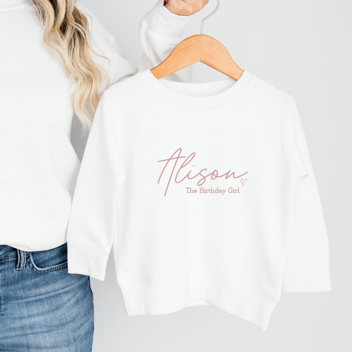 Personalised Birthday Girl Sweatshirt