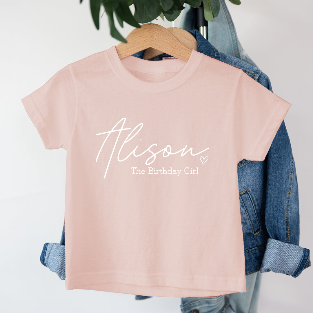 Personalised Birthday Girl T-shirt