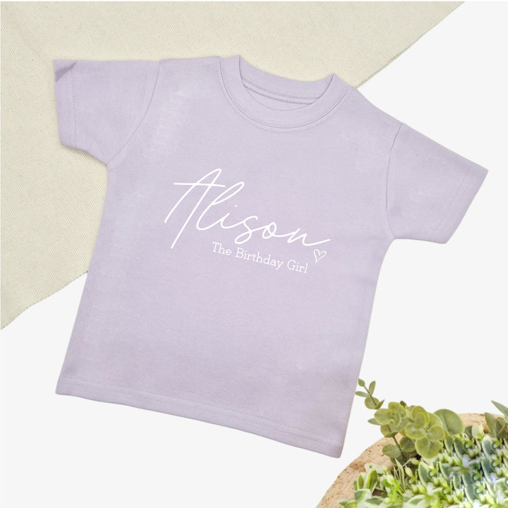 Personalised Birthday Girl T-shirt