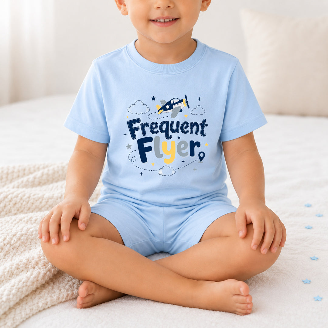 Frequent Flyer Toddler Short Set Airport Outfit
