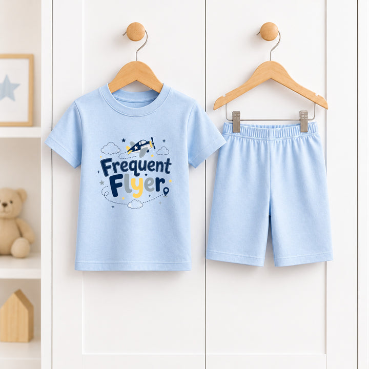 Frequent Flyer Toddler Short Set Airport Outfit