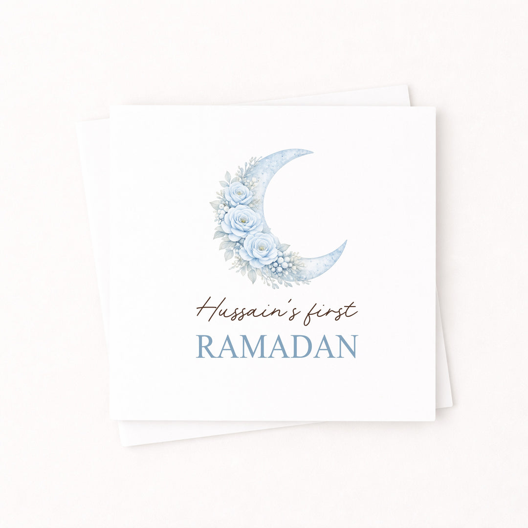 Personalised Blue Moon My First Ramadan Card