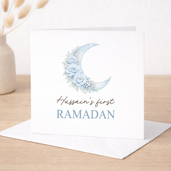 Personalised Blue Moon My First Ramadan Card