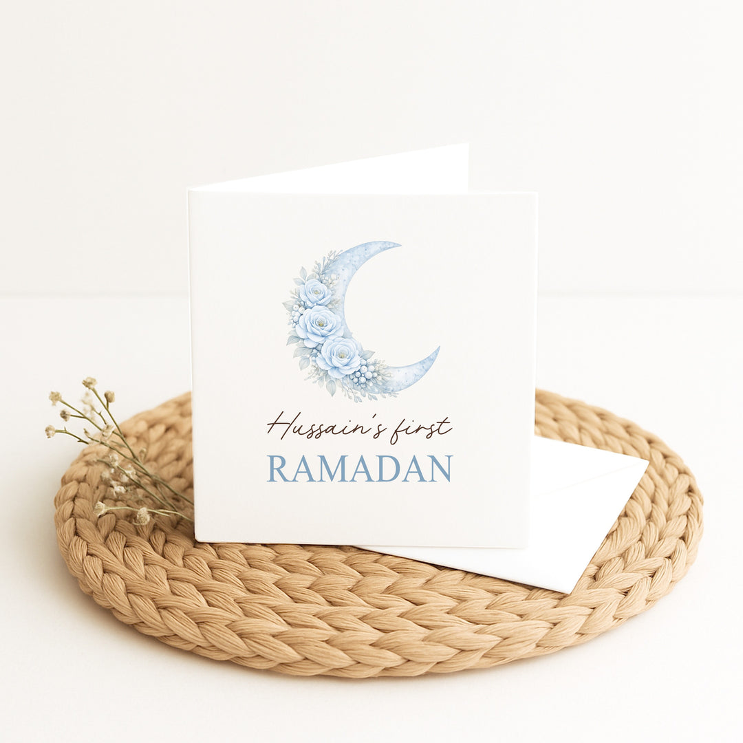 Personalised Blue Moon My First Ramadan Card