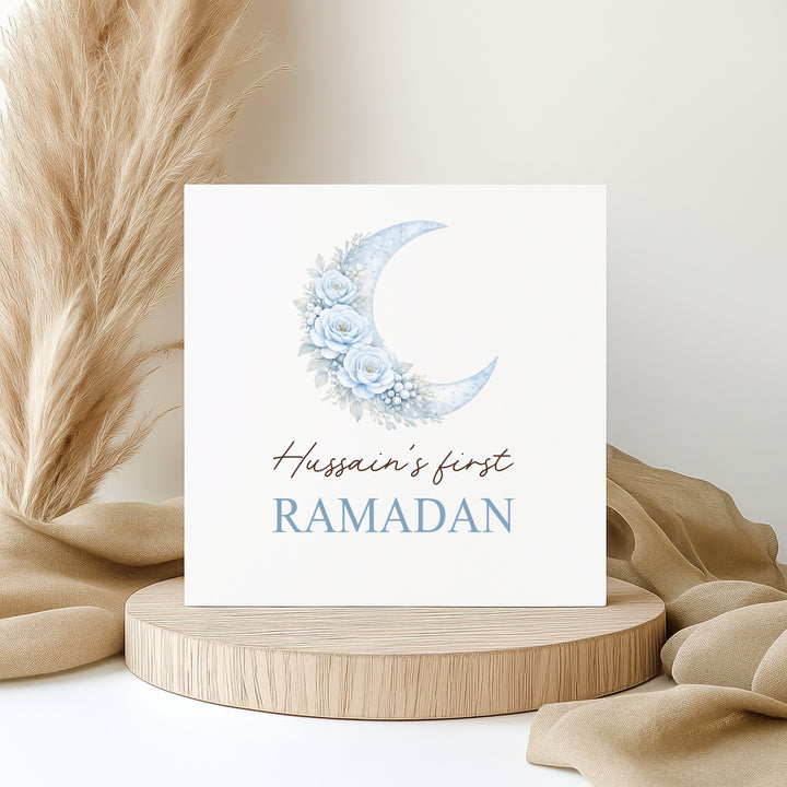 Personalised Blue Moon My First Ramadan Card