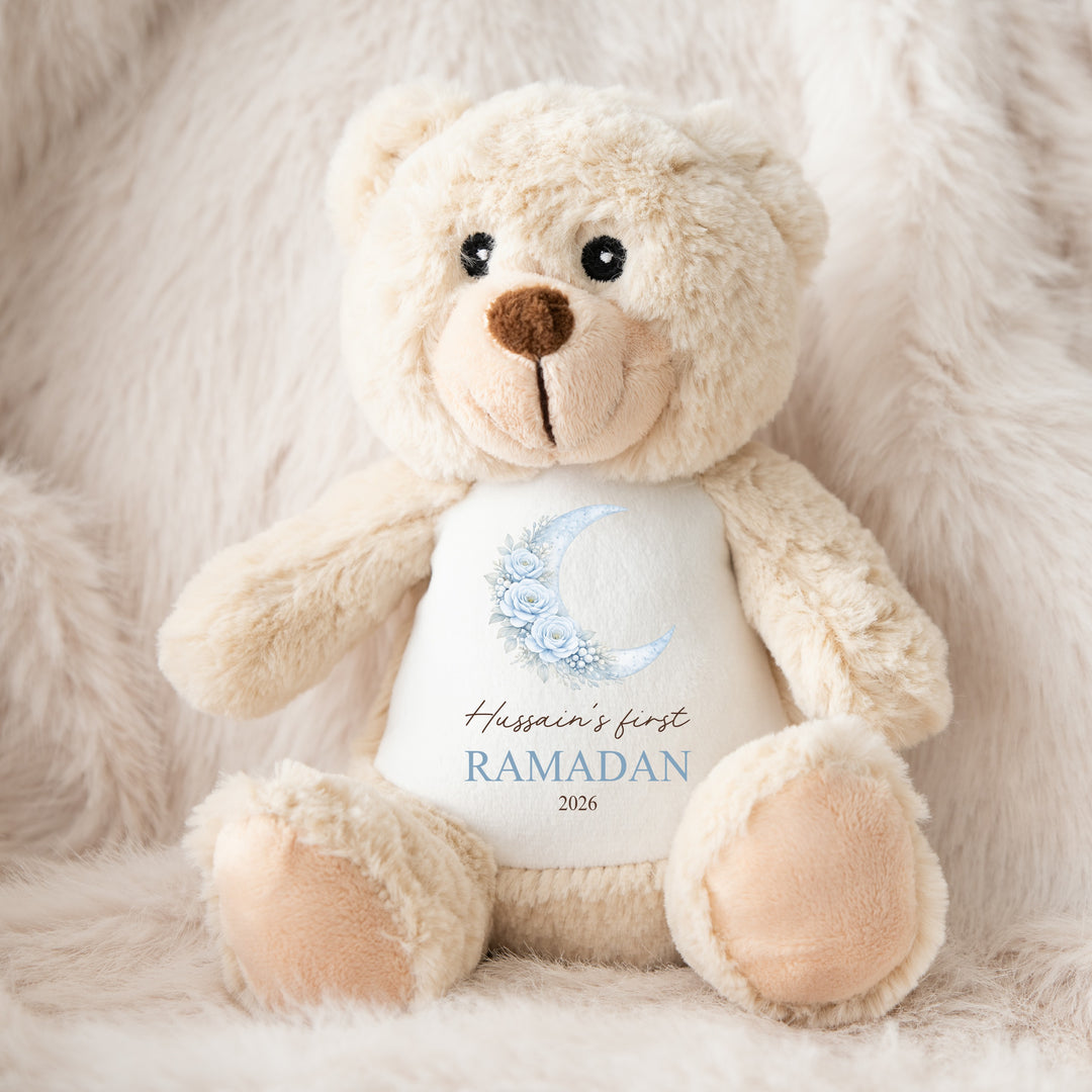 Personalised Blue Moon My First Eid Teddy