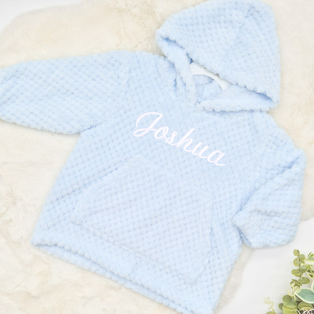 Personalised Embroidered Toddler Hooded Blanket