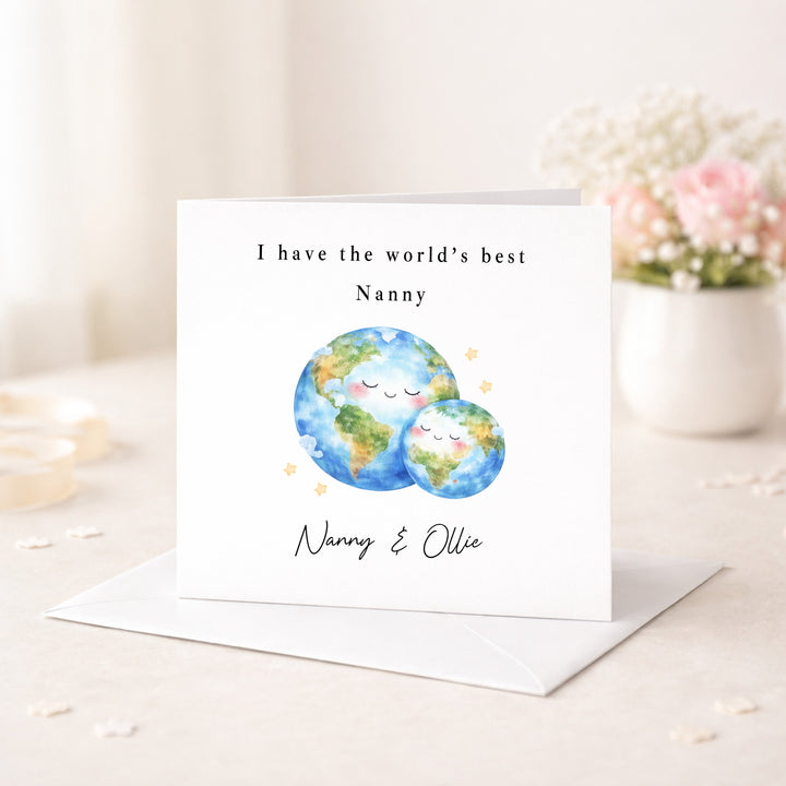 Personalised World's Best Nanny Card