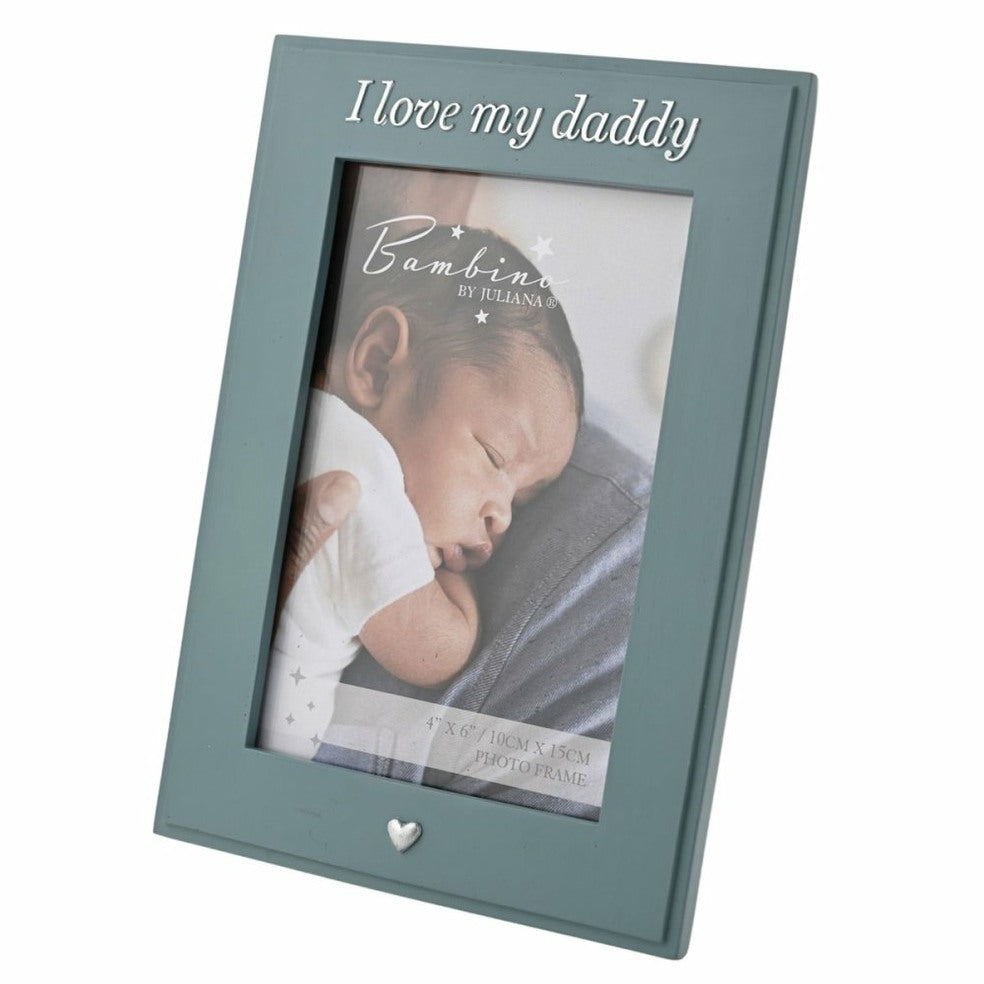 "I Love My daddy" Photo Frame in Dark Teal Colour
