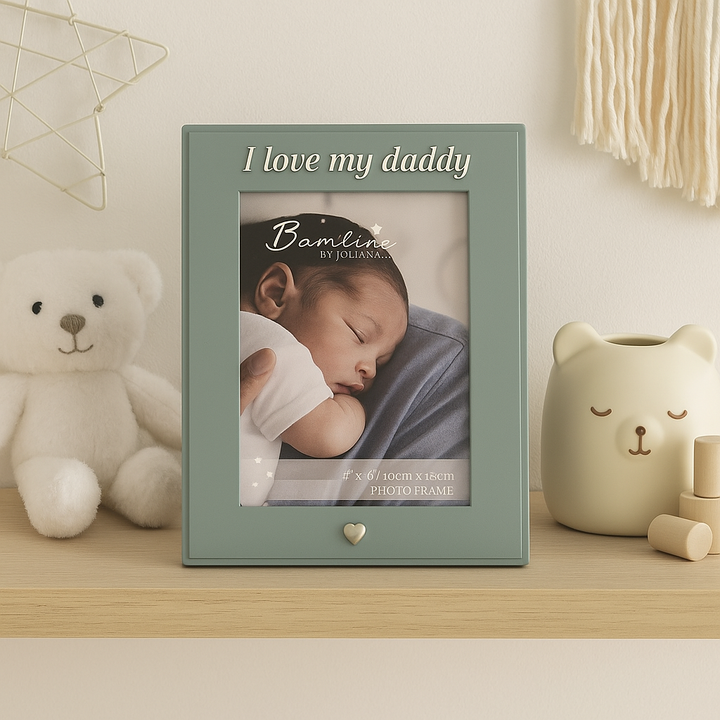 "I Love My daddy" Photo Frame in Dark Teal Colour