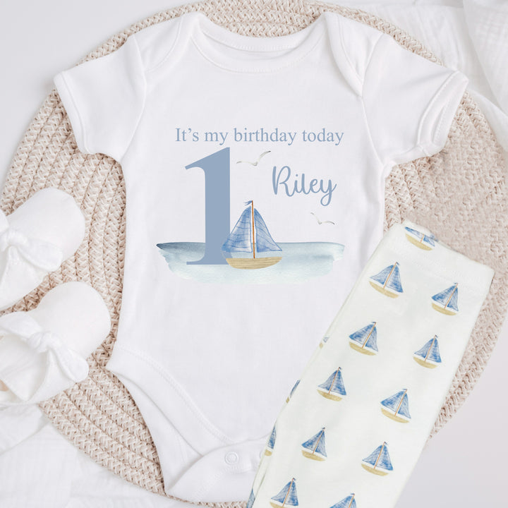 Personalised Sealife Boats Birthday Vest