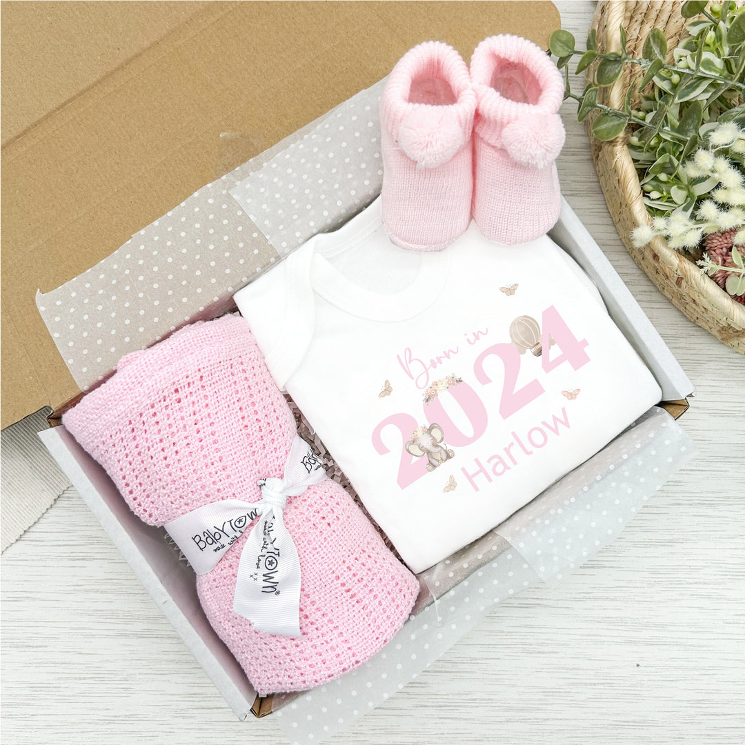 Personalised Pink Girls Clothing Hamper Sets