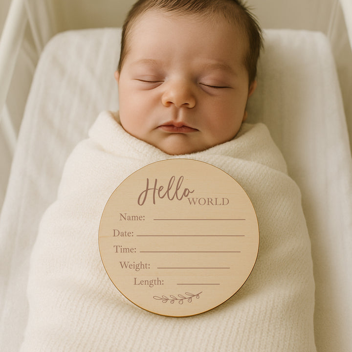It's A Boy/Girl Announcement Wooden Plaque Set