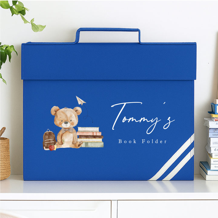Personalised Teddy Boys Bookbag