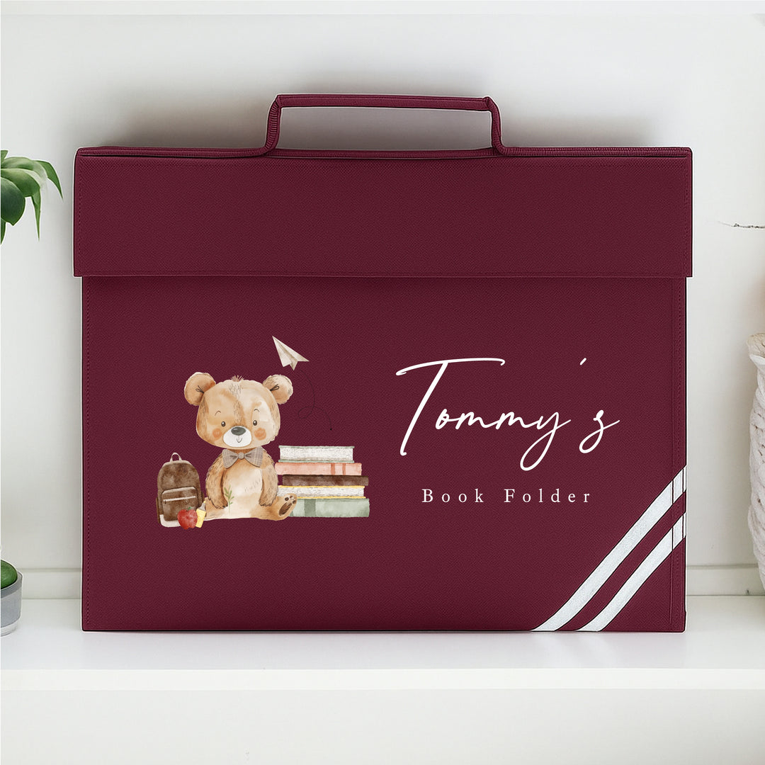 Personalised Teddy Boys Bookbag