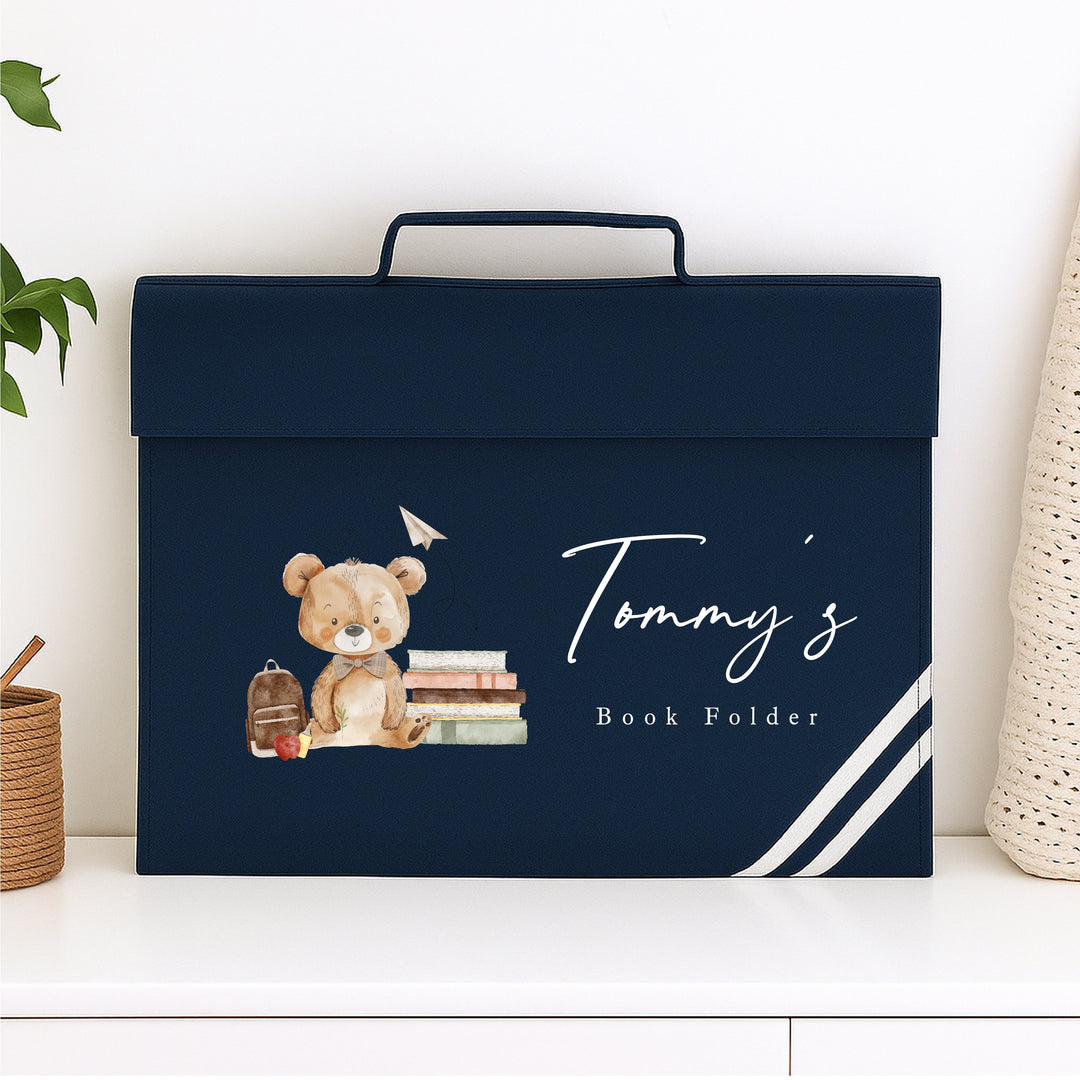 Personalised Teddy Boys Bookbag