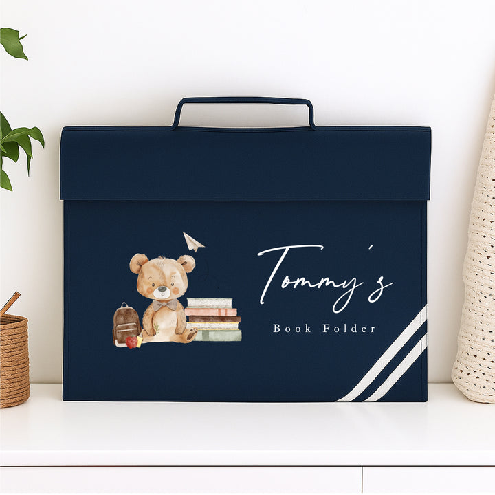 Personalised Teddy Boys Bookbag