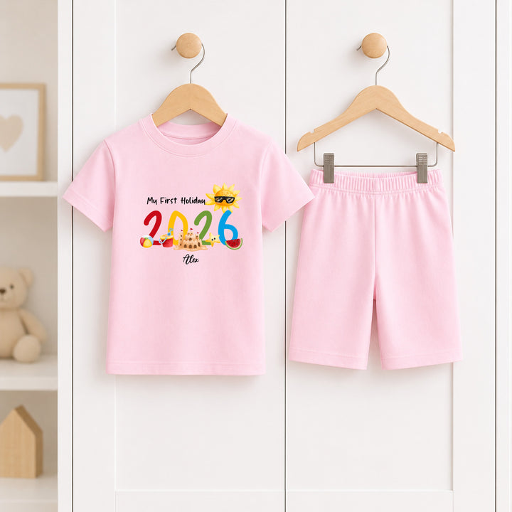 Personalised My First Holiday Toddler Short Set