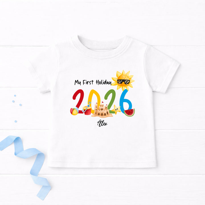 Personalised My First Holiday T-Shirt