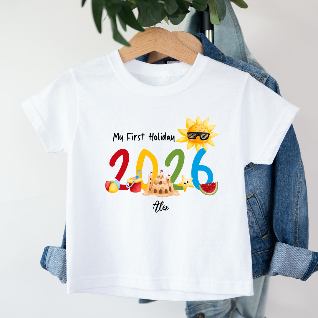 Personalised My First Holiday T-Shirt